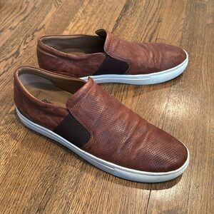 Johnston & Murphy Men’s Banks Perforated Slip-On, Brown, Size 11
